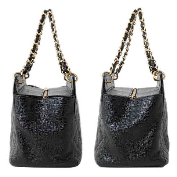 Chanel Caviar Skin Matelasse Chain Shoulder Tote Bag - Picture 4 of 9